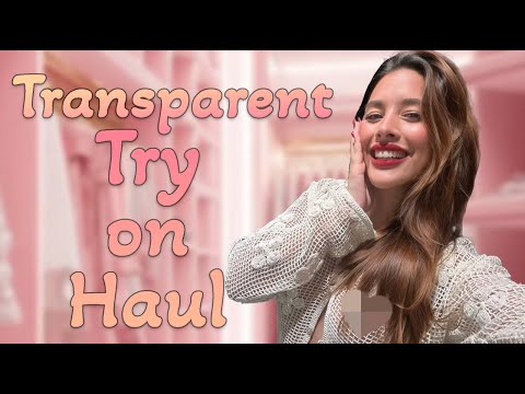 [4k] TOP Transparent Try On Haul 2024 | See- Through Try-On Haul at the Mall