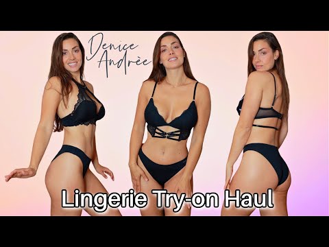 Hot black lingerie 🖤 Try on haul #top #tryonhaul #Model
