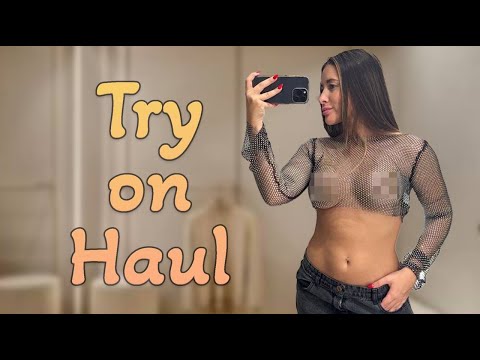 [4K] Transparent Clothing Haul with Nina | See-thru Clothes Try-on Haul