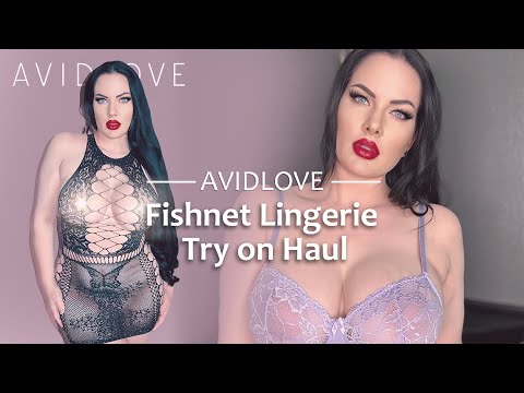 Babydoll & Fishnet Lingerie Try on Haul | Avidlove ft.Raven Rose