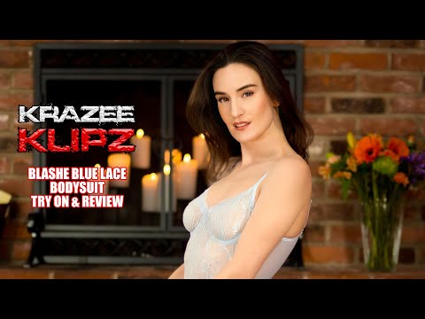 Krazee Klipz – Blashe Blue Lace Bodysuit Try On, and Review