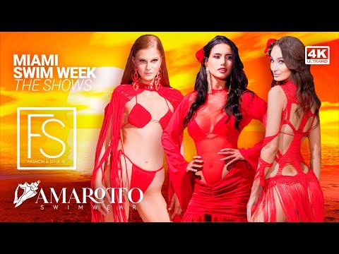AMAROTTO SWIMWEAR ss24 MIAMI SWIM WEEK Bikini Model Kalli Locklear 4K Full Fashion Show INTERVIEW