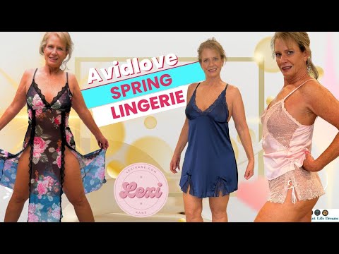 Avidlove Transparent Summer Sheer Satin Lingerie Sexy See-Through Thong Tryon Haul